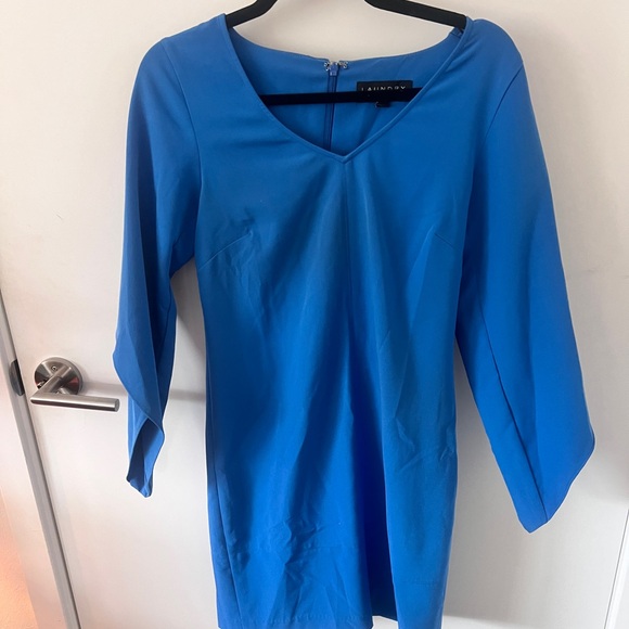 Laundry by Shelli Segal Crepe Tulip Sleeve Dress - Size 2 - Picture 7 of 7